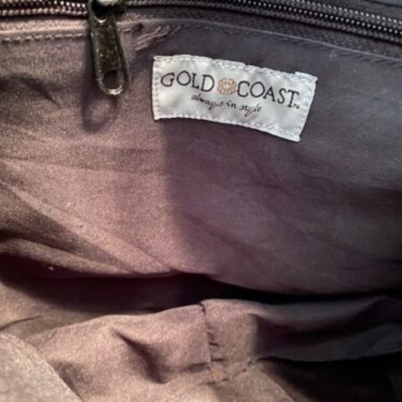 NWT *Gold Coast BURGUNDY Diaper or Beach Bag *plus real JADE NECKLACE & earrings - Picture 9 of 11